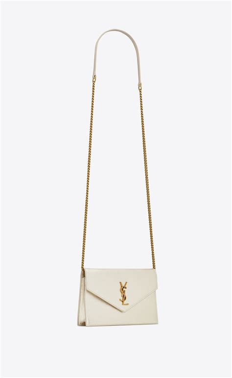 ysl cross body wallet on a chain|YSL cassandre envelope chain wallet.